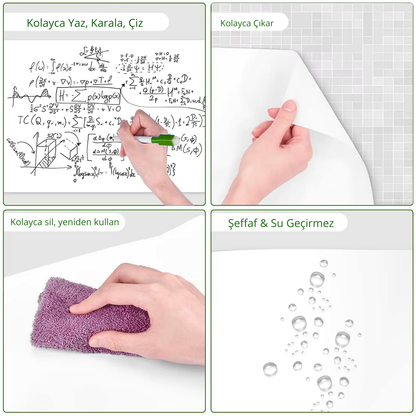 Elektrostatik Duvar Koruyucu Yazı Tahtası