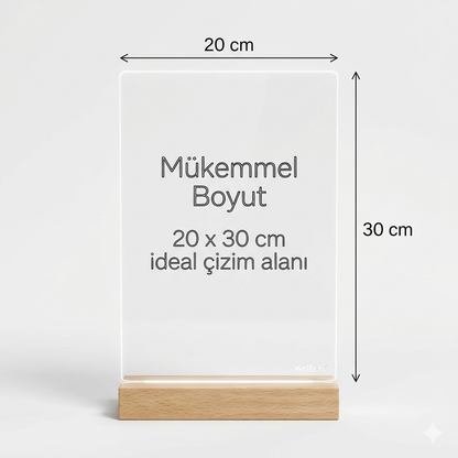 Writely LED Işıklı Yazı ve Çizim Panosu