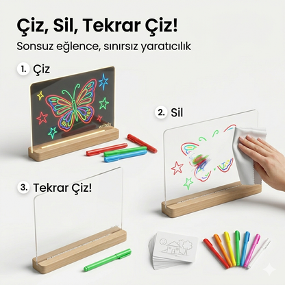 Writely LED Işıklı Yazı ve Çizim Panosu
