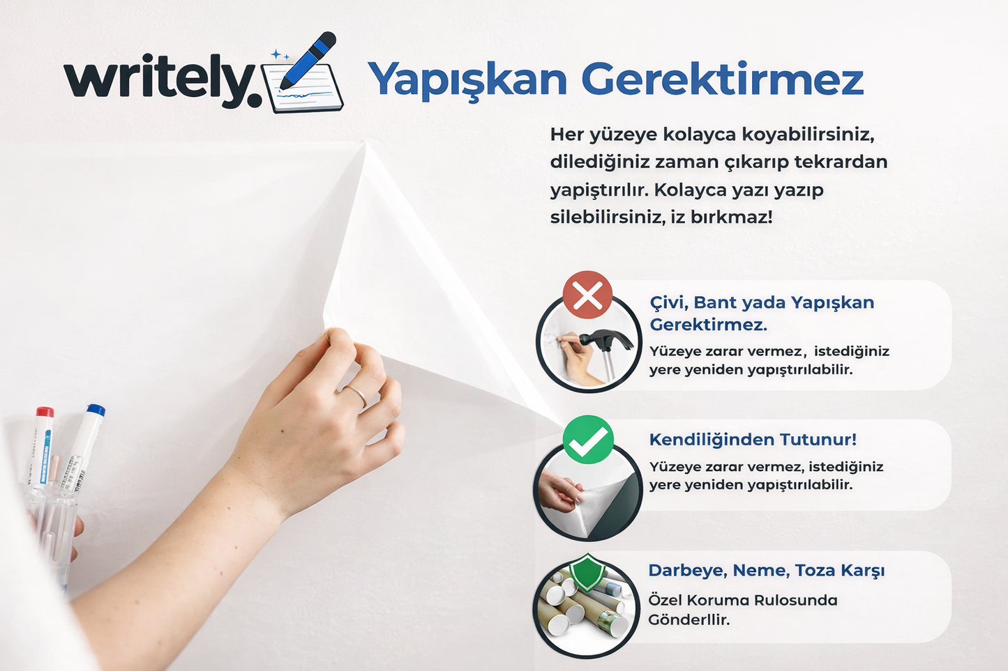 Writely | Duvar Koruyucu Yazı Kağıdı