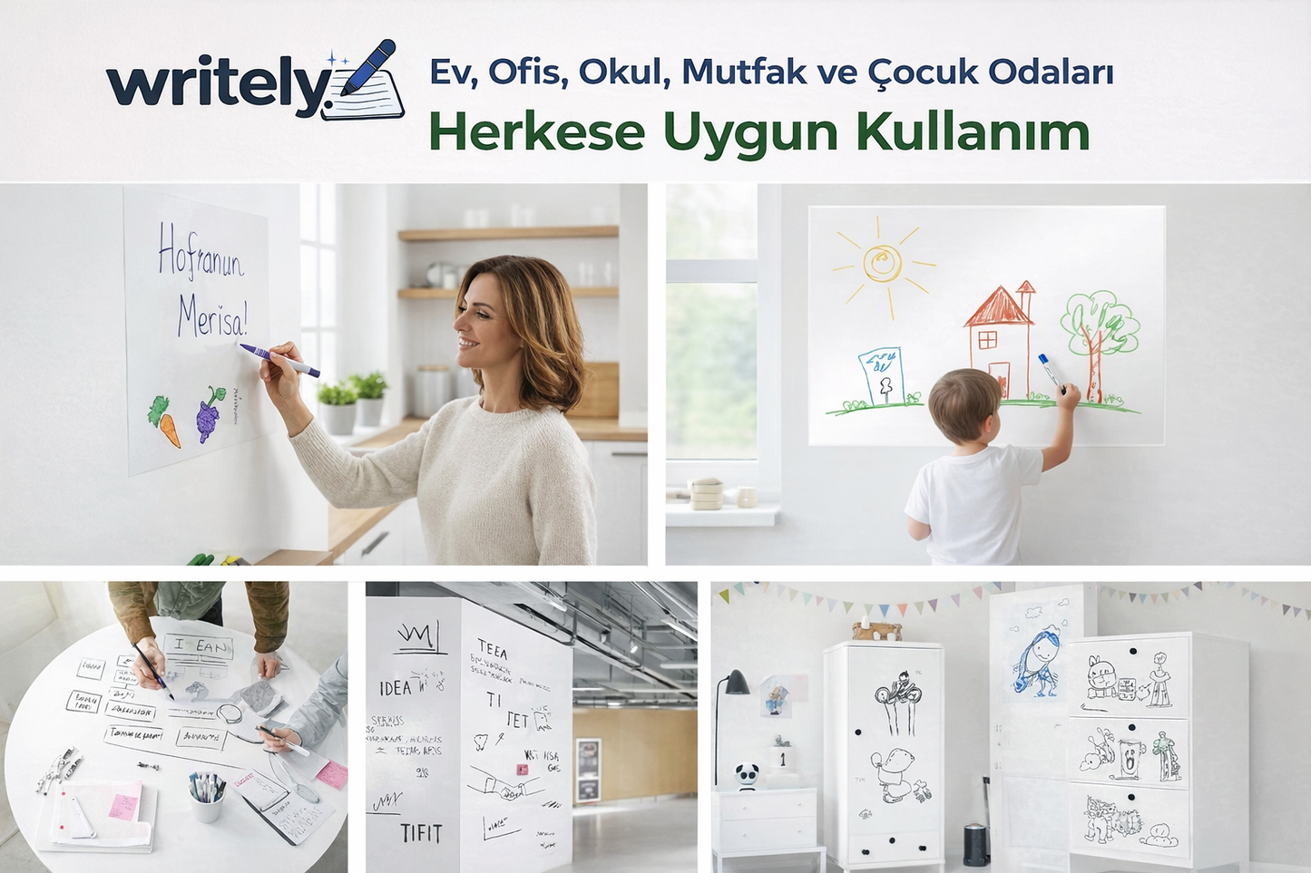 Writely | Duvar Koruyucu Yazı Kağıdı